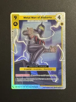 Metal Man Of Alabama 140/173 Super Rare 2 Star MetaZoo Secret Shadows 2025 (x1) - Image 1