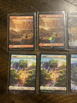 MTG | Final Fantasy Chocobo Track Foil Lands Set + box + promo + - Image 2