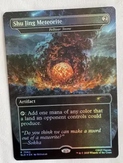 Shu Jing Meteorite Fellwar Stone RAINBOW FOIL MTG Avatar Secret Lair - Image 1