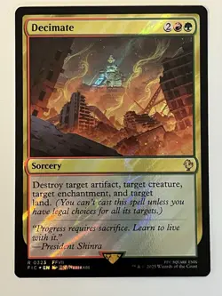 Decimate Surge Foil Final Fantasy Foil MTG 0323 Rare NM - Image 1