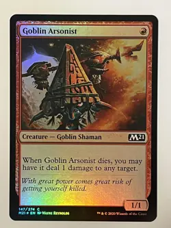 Goblin Arsonist Core Set 2021 Foil MTG NM - Image 1
