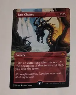 Last Chance Sorcery 435 Mythic Rare Borderless Dominaria Remastered Regular MTG - Image 1