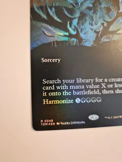 MTG Tarkir: Dragonstorm Nature's Rhythem Borderless Foil - Image 2