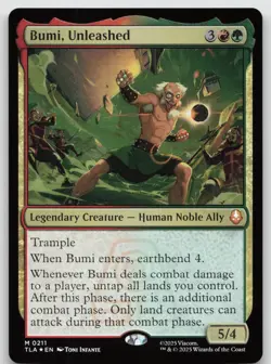 Bumi, Unleashed M Foil Avatar: The Last Airbender 211 NM - Image 1