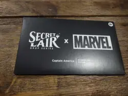 New Magic the Gathering MTG Secret Lair X Marvel - Captain America Rainbow Foil - Image 1