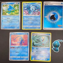 10x Pokemon Cards Manaphy Phione Lot - Cosmos Holo Rare POP PROMO XY Stamped TCG - Image 2