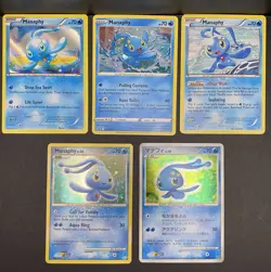 10x Pokemon Cards Manaphy Phione Lot - Cosmos Holo Rare POP PROMO XY Stamped TCG - Image 4