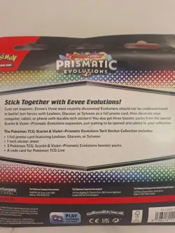 Pokemon TCG Scarlet Violet Prismatic Evolutions Tech Sticker Collection Sylveon - Image 4