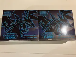 2 Phantasmal Flames Pokemon Center ETB + 1 Booster Box Set Sealed - Image 2