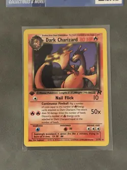 Pokemon - Dark Charizard 21/82 Team Rocket WOTC Non-Holo - 1st Edition - Image 2