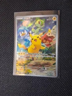 Pokemon TCG Pikachu SVP 027 Paldea Evolved Black Star Promo New Sealed - Image 1