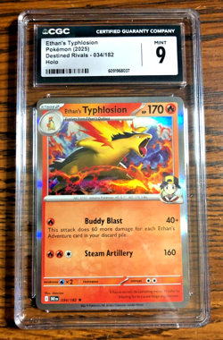 Ethan's Typhlosion Holo Rare #034 - CGC MINT 9 - Destined Rivals - Pokemon TCG - Image 1