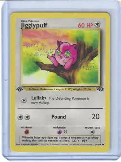 POKEMON JUNGLE 1ST EDITION JIGGLYPUFF COMMON # 54/64 UNPLAYED NM - Image 1
