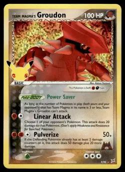 Pokemon TCG Celebrations #9/95 Team Magma's Groudon NM - Image 1