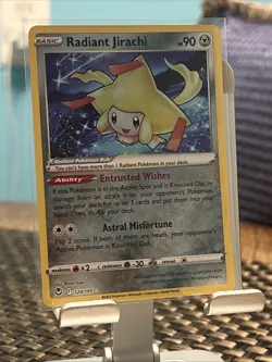 Radiant Jirachi 120/195 Radiant Rare Silver Tempest - Pokemon TCG - Near Mint NM - Image 1
