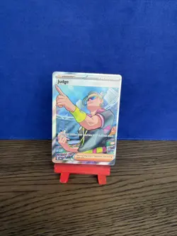 Pokemon TCG Judge 222/182 Trainer Full Art Destined Rivals - Image 1