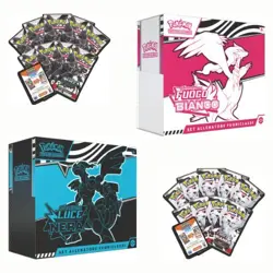 POKEMON TCG ETB SET ALLENATORE Nero e Bianco Fuoco Bianco e Luce Nera ITA - Image 1