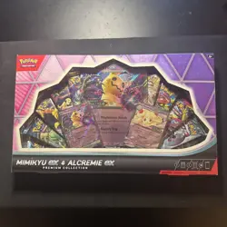 Pokemon TCG: Mimikyu EX & Alcremie EX Premium Collection Box 10 Booster Packs - Image 1
