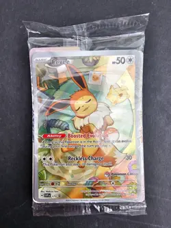 Pokemon Center Eevee SVP 173 Promo Creased Sealed - Image 1