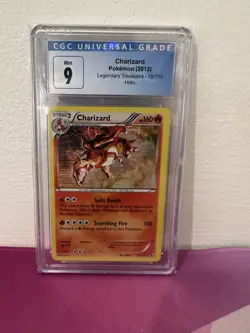 Pokemon Legendary Treasures Charizard Holo 19/113 CGC 9 - Image 1