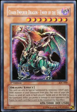 Yu-Gi-Oh! Chaos Emperor Dragon IOC-000 1.Edition Secret Rare [NM] | EN 2005 - Image 1