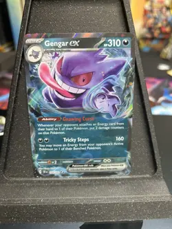 Pokemon TCG Gengar EX Temporal Forces Ultra Rare Card 104/162 - Image 1