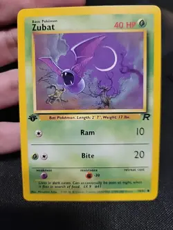 Pokemon Card 1st Edition Team Rockwt Zubat 70/82 Lp/Mp Non Holo - Image 1
