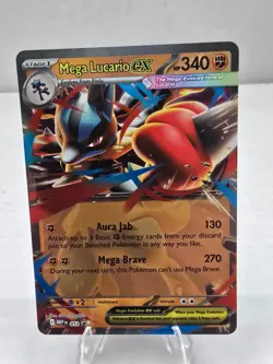 Pokemon Card TCG: Mega Lucario ex MEP 012 Black Star Promo - Mega Evolutions - Image 1