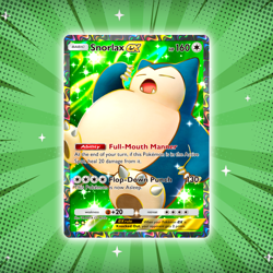 Snorlax ex #84 Special Art Rare Pokemon TCG Pocket Eevee Grove Holo Card - Image 1