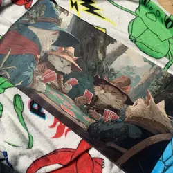 Cat Wizards Playing Cards Card Game Rubber Playmat Play Mat For Tcg Trading - Image 1