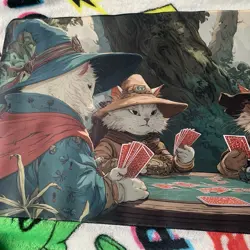 Cat Wizards Playing Cards Card Game Rubber Playmat Play Mat For Tcg Trading - Image 2