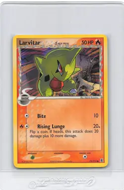 LARVITAR 73/113 - COMMON - NON-HOLO - Delta Species - 2005 POKMEON CARD - NM - Image 1