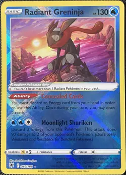 Radiant Greninja 046/189 Swsh10: Astral Radiance Holo - Pokemon Card - Image 1