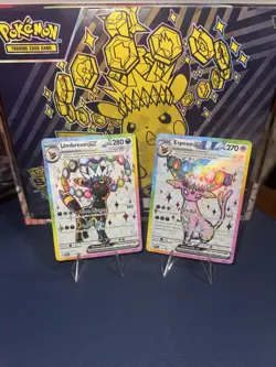 UMBREON AND ESPEON EX PRISMATIC EVOLUTIONS 175 & 176 PROMO CARDS - Image 1