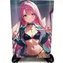 Rosario + Vampire Moka Akashiya Sexy Anime Waifu Girl Lewd Goddess Story Card - Image 2