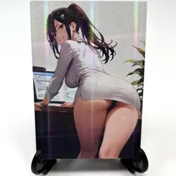 Kaiju No. 8 Mina Ashiro Sexy Anime Waifu Girl Doujin Lewd Goddess Story Art Card - Image 2