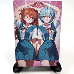 Neon Genesis Evangelion Asuka Langley Soryu Rei Ayanami Anime Waifu Goddess Card - Image 2