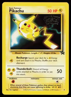Pikachu (Movie Promo) 4/53 Promo WoTC Promo Pokemon Card - Image 1