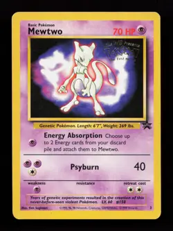 Mewtwo (Movie Promo) 03/53 Promo WoTC Promo Pokemon Card - Image 1