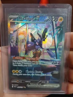 Pokemon TCG Miraidon EX Scarlet & Violet Base Set Card 244/198 Sir NM Near mint - Image 1