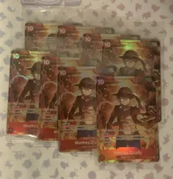 Monkey.D.Luffy Treasure Booster Set ST10-006 One Piece Promotion Cards Lot 8x - Image 1