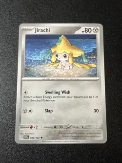 Jirachi - 098/142 - Pokemon Stellar Crown 2024 - Uncommon Card NM - Image 1