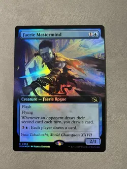 Faerie Mastermind (Extended Art) MTG March of the Machine Foil NM - Image 1