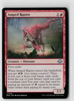MTG Modern Horizons 3 Amped Raptor x4 NM Uncommon - Image 1