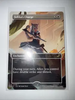 MTG - Sokka's Charge - Borderless Rare #66 - Avatar: The Last Airbender NM REG - Image 1