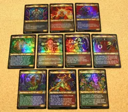 Dominaria United: Etched Foil Showcase, Complete Uncommon Set, NM, MtG - Image 1