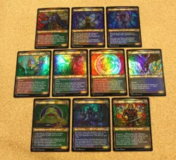 Dominaria United: Etched Foil Showcase, Complete Uncommon Set, NM, MtG - Image 2