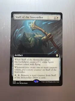 Staff Of The Storyteller - 48 - MTG: Phyrexia: All Will Be One - Extended Art - Image 1