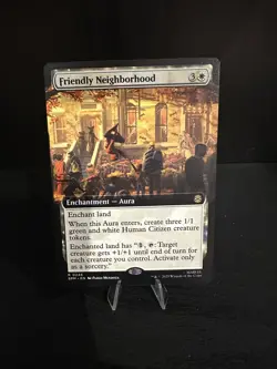 MTG Friendly Neighborhood 0246 Extended Art NON FOIL Rare - Image 1