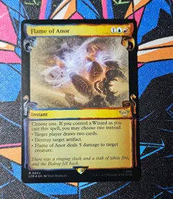 Flame Of Anor NM Showcase Scrolls Foil MTG Lord Of The Rings Unplayed Magic - Image 1
